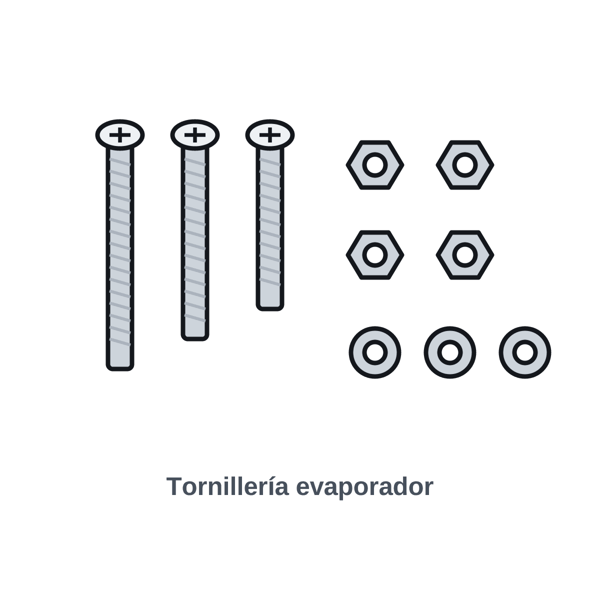 Tornillería evaporador